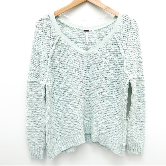 Free People Sweaters - Free People Songbird Boucle V Neck Sweater